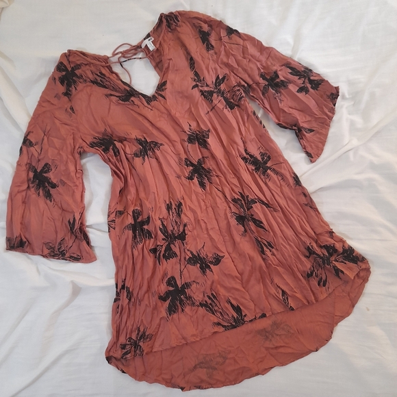 ● AMUSE Society | 100% Modal Tropical Palm Print Dress - Picture 6 of 14